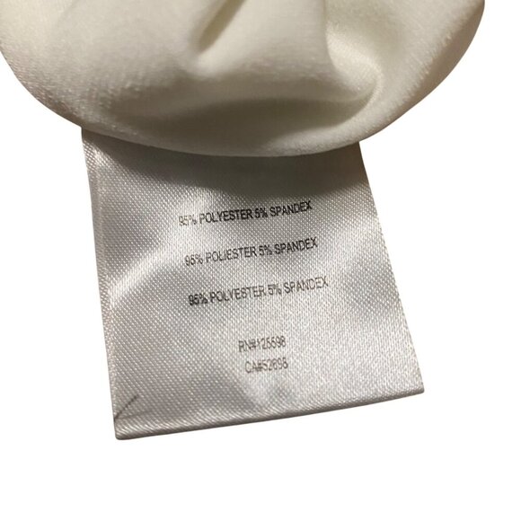 Ellen Tracy Womens Chalk White Halter Top Sleeveless Style Size M - Picture 3 of 16